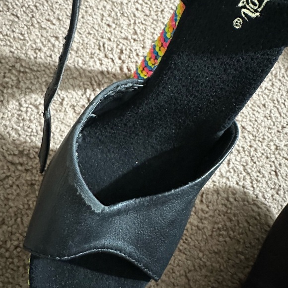 Pleaser Multicolor Beaded Platform Heels stripper heels - Picture 4 of 11